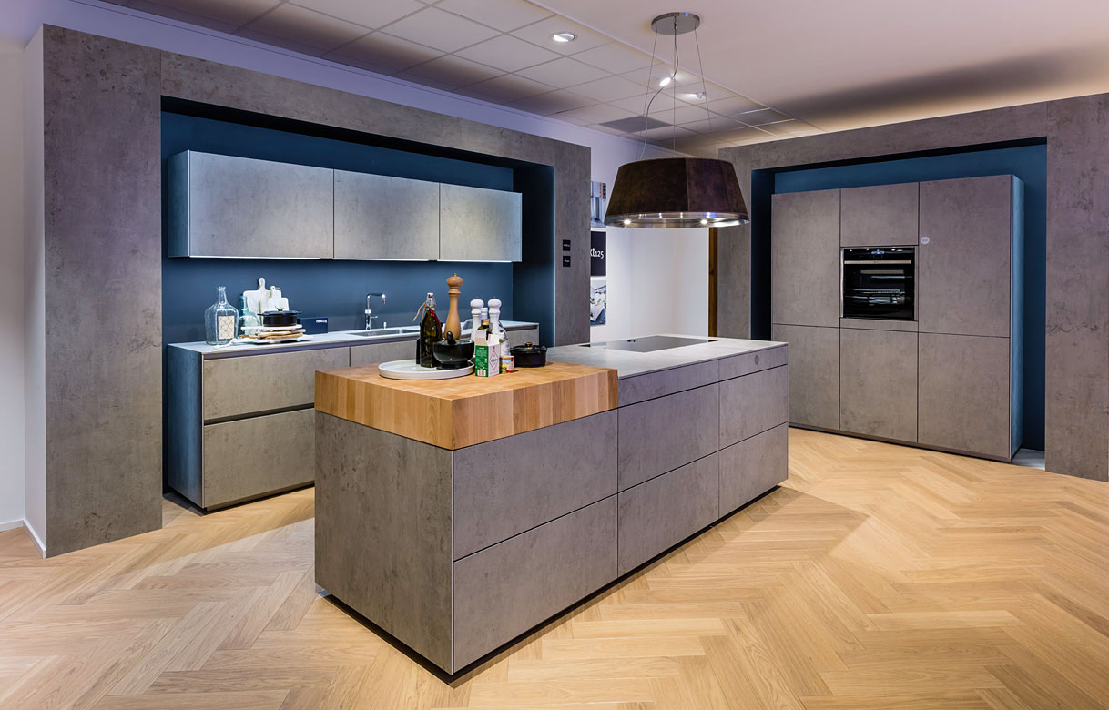 Betonlook keuken van Veldkamp Keukens
